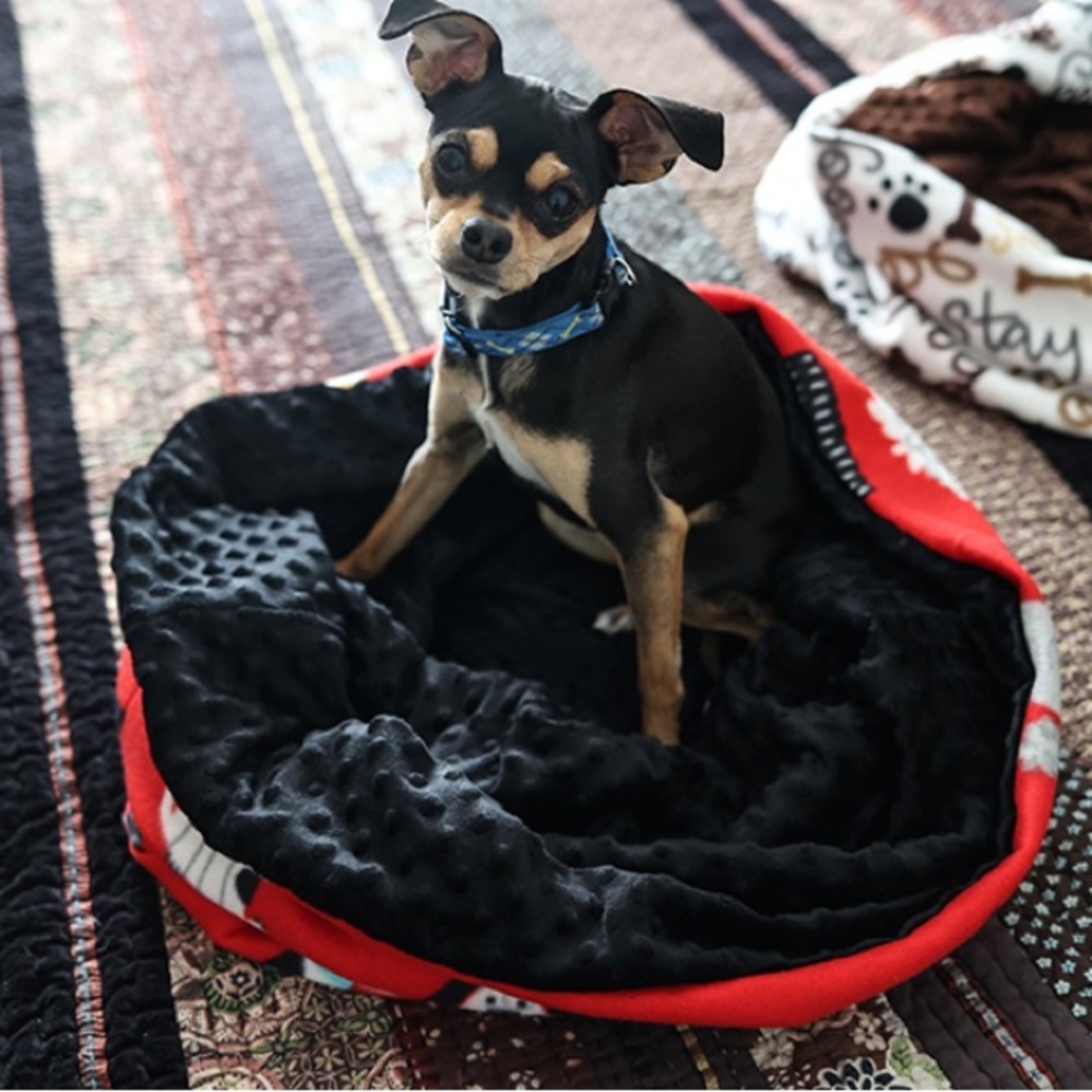 Dog puppy snuggle sack blanket
